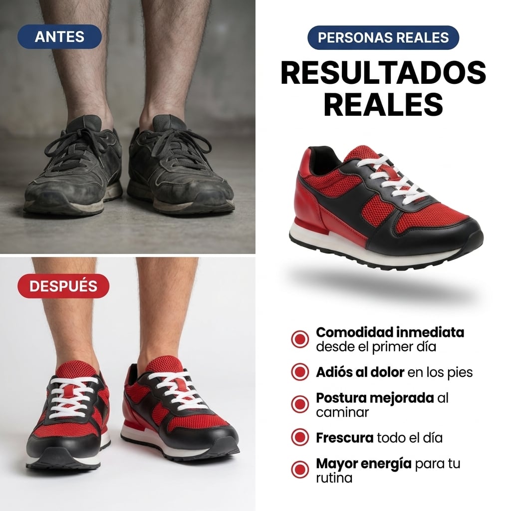 Antes y después — comodidad real para tus pies