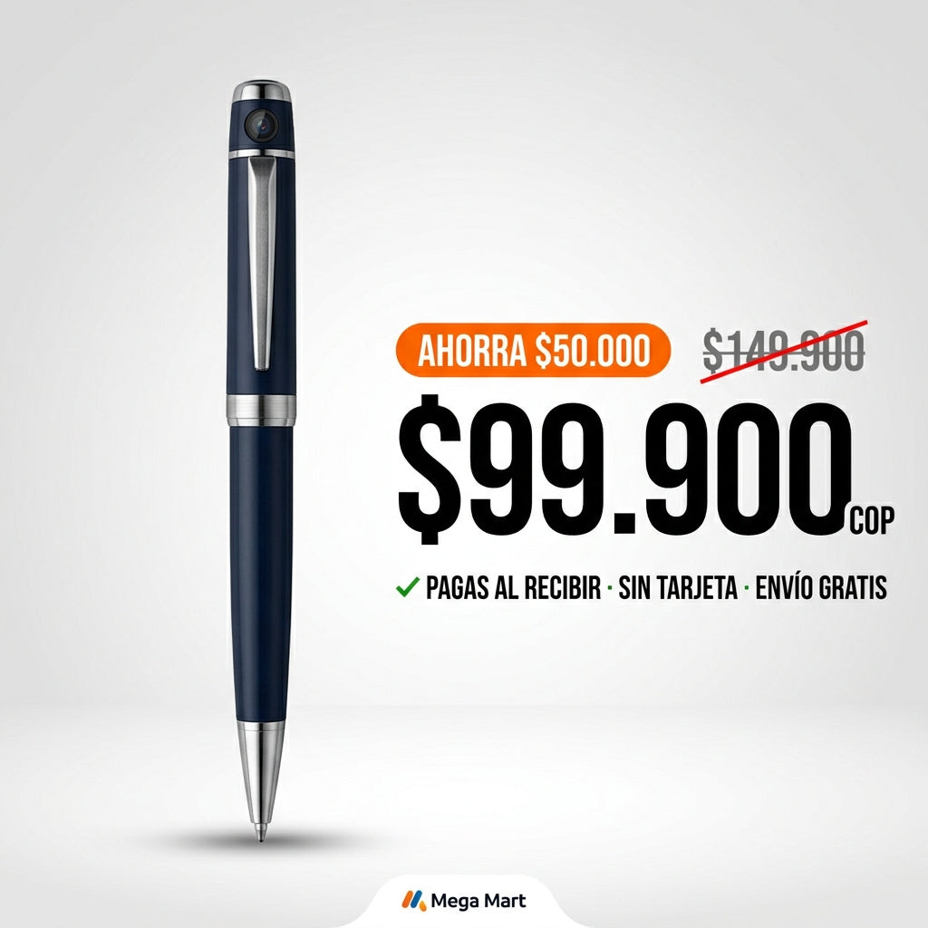 Bolígrafo Profesional con Cámara Full HD — Cam Pen Pro + 32GB - imagen 2