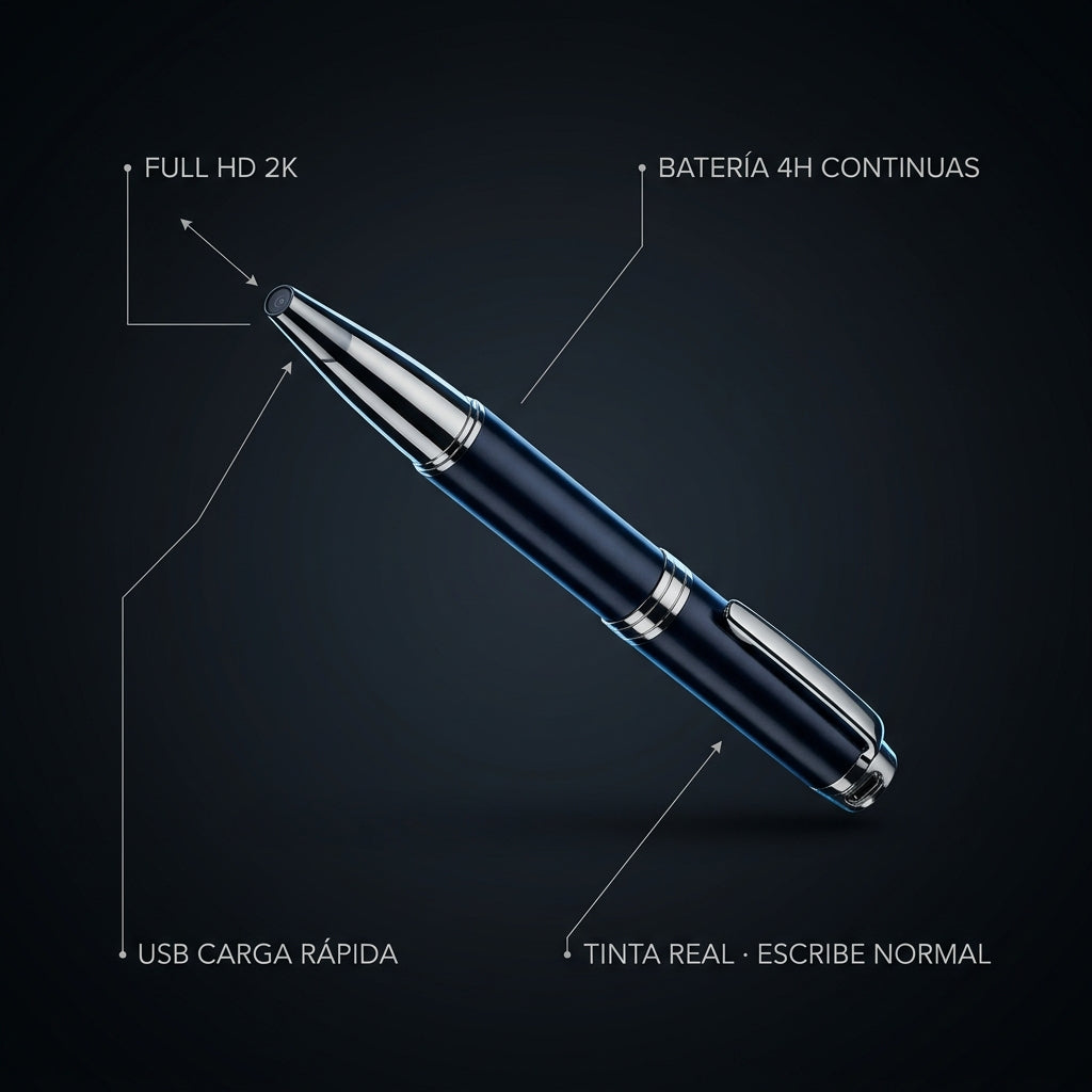Bolígrafo Profesional con Cámara Full HD — Cam Pen Pro + 32GB - imagen 4